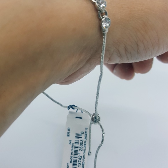 Givenchy crystal silver slider bracelet NEW! - Picture 2 of 6